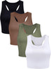 Black, Army Green, Coffee, White